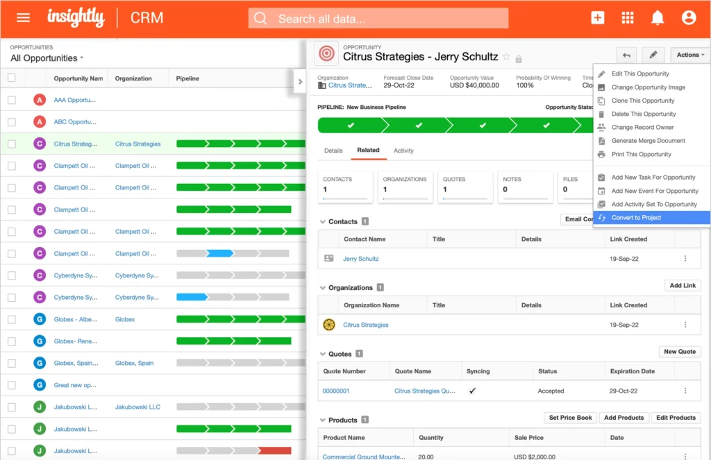 Best CRM for Enterprises | Insightly