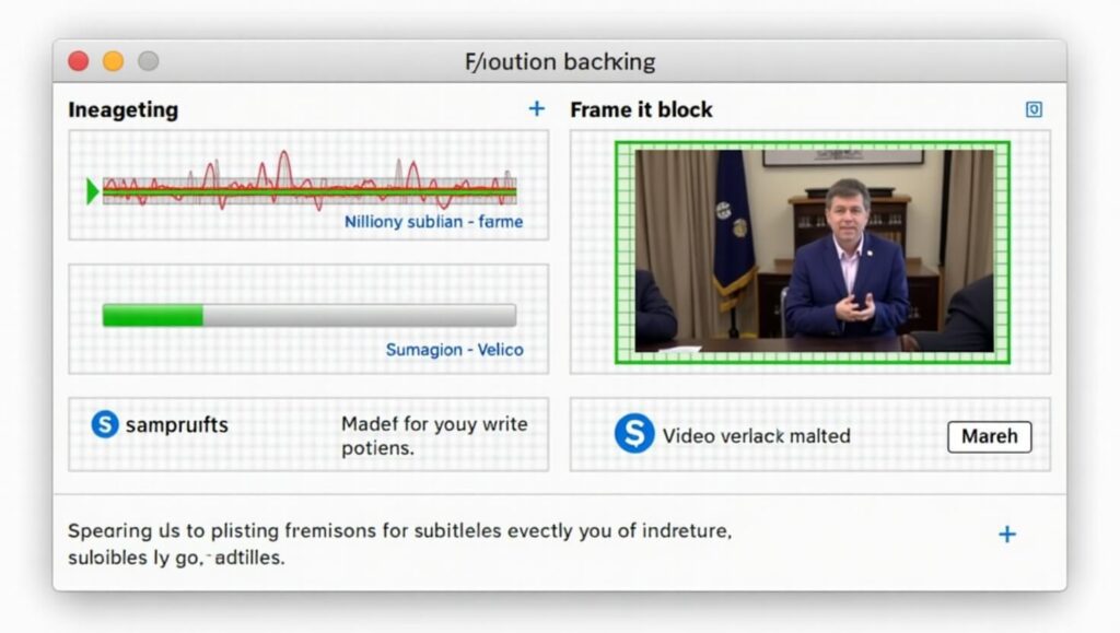 Each caption block is precisely aligned to frame boundaries, ensuring subtitles appear exactly when words are spoken.