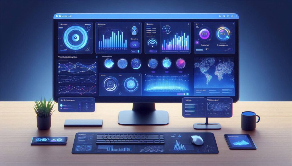 Julius AI homepage mockup dashboard 
