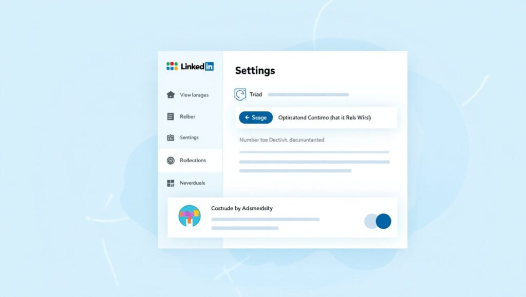 LinkedIn settings page highlighting public post visibility and comment controls