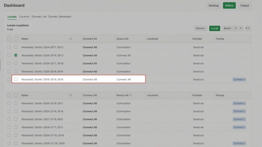 Localo dashboard screen